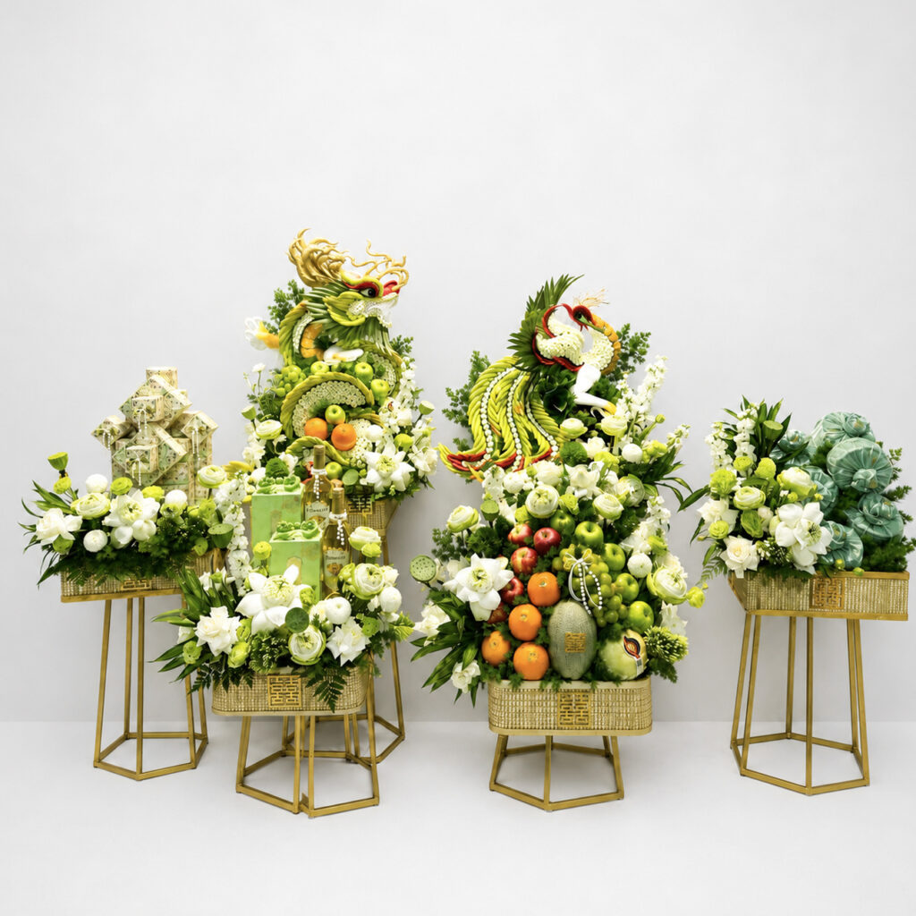 Tráp Rồng Phượng Cần Đước Đẹp Sang Trọng Cho Lễ Cưới Hỏi