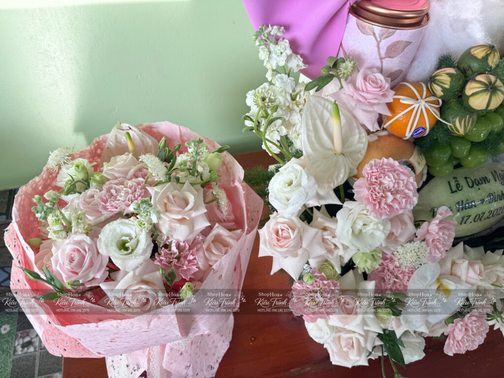 Shop Hoa Kiều Trinh – Địa Chỉ Làm Mâm Quả Dạm Ngõ Cần Đước Uy Tín