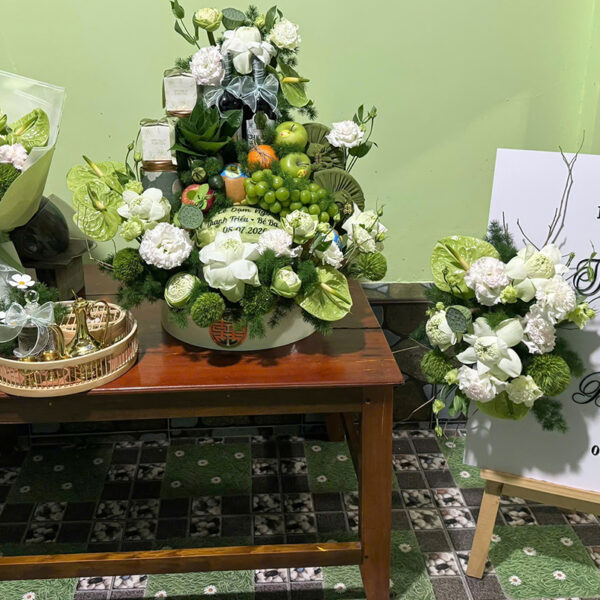 Tráp dạm ngõ hoa tươi Cần Đước đẹp, giá tốt tại Shop Hoa Trinh Long An
