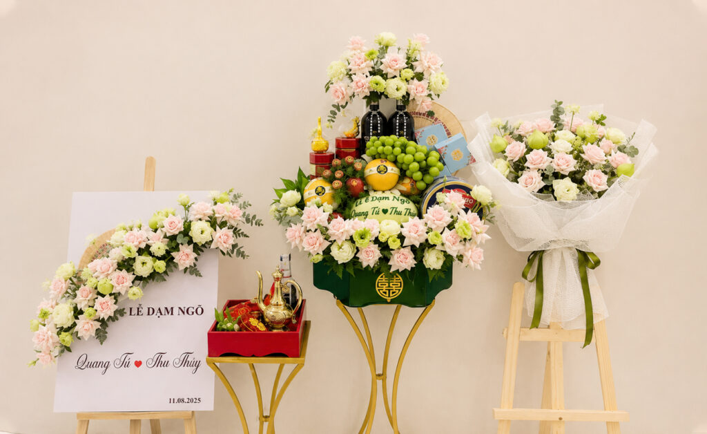 Tráp Dạm Ngõ Long Hựu Đông Giá Hợp Lý, Hoa Tươi