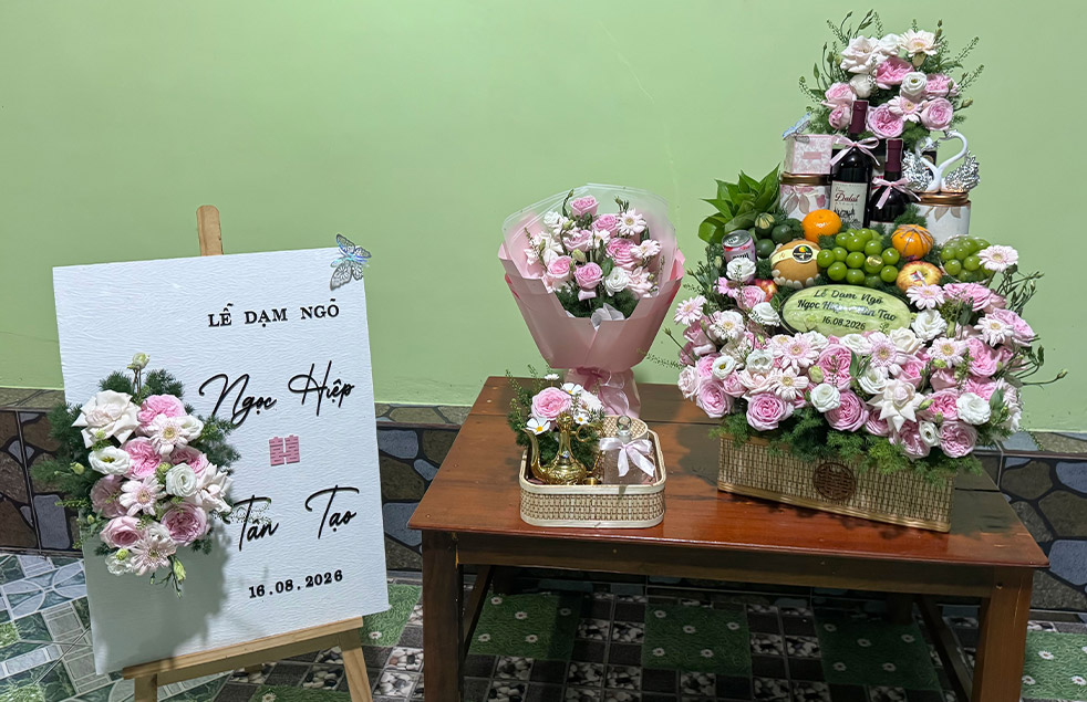 Đặt Tráp Dạm Ngõ Giao Tận Nơi Cần Đước – Mẫu Đẹp